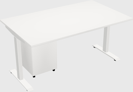 Single motor electric desk