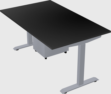 Single motor electric desk