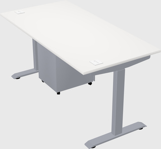 Single motor electric desk