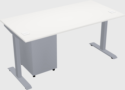 Single motor electric desk