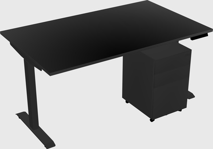Single motor electric desk