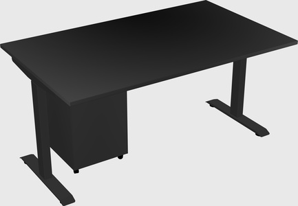 Single motor electric desk