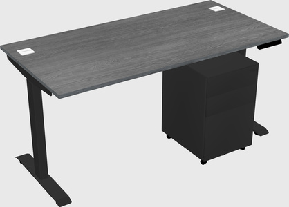 Single motor electric desk