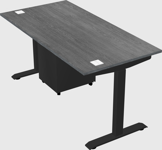 Single motor electric desk