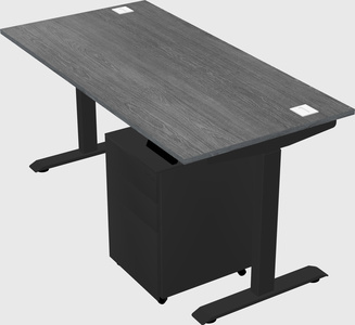 Single motor electric desk
