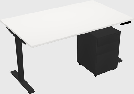 Single motor electric desk