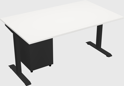 Single motor electric desk