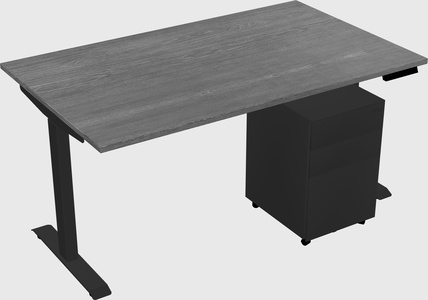 Single motor electric desk