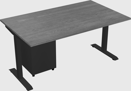 Single motor electric desk
