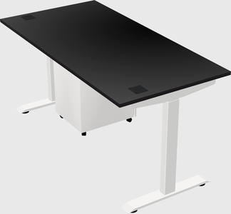 Single motor electric desk