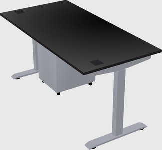 Single motor electric desk