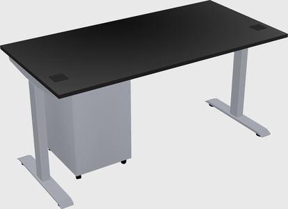 Single motor electric desk