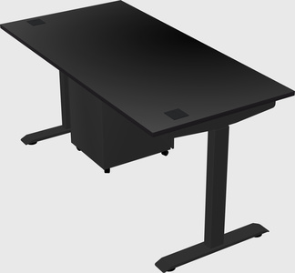 Single motor electric desk
