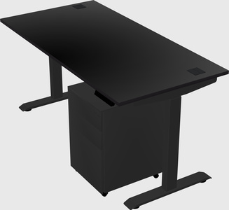 Single motor electric desk