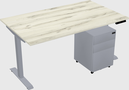 Single motor electric desk