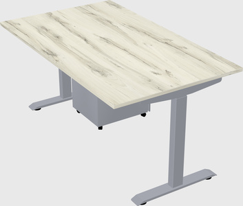 Single motor electric desk