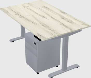 Single motor electric desk