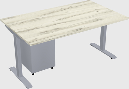 Single motor electric desk