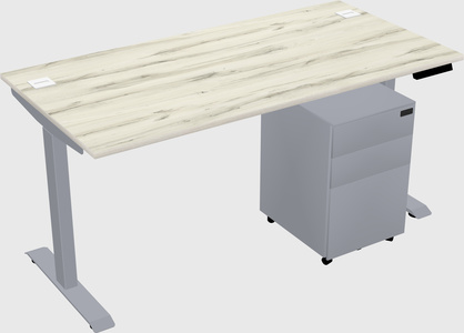 Single motor electric desk