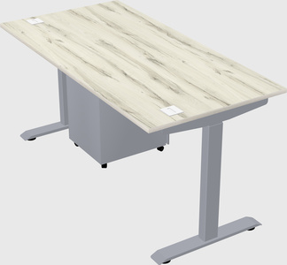Single motor electric desk