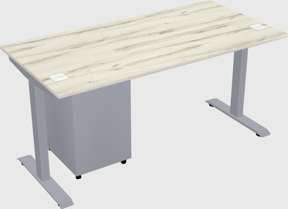 Single motor electric desk