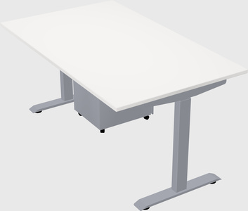 Single motor electric desk
