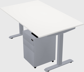 Single motor electric desk