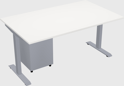 Single motor electric desk