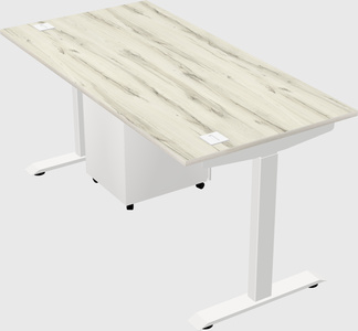 Single motor electric desk