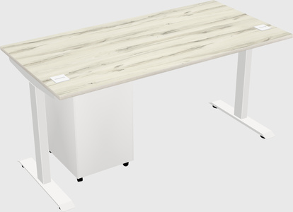 Single motor electric desk