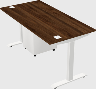 Single motor electric desk