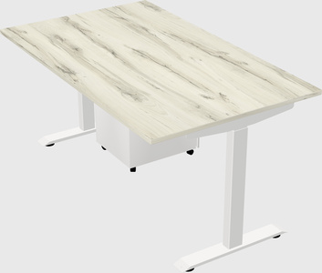 Single motor electric desk