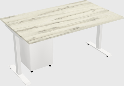 Single motor electric desk