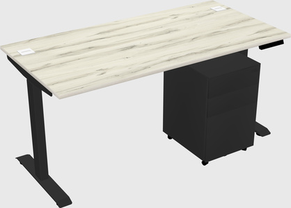 Single motor electric desk