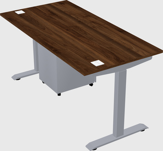 Single motor electric desk