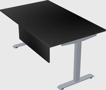 Single motor electric desk