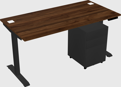 Single motor electric desk