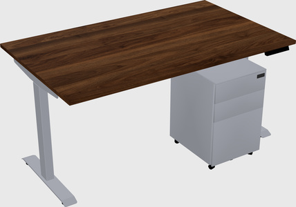 Single motor electric desk