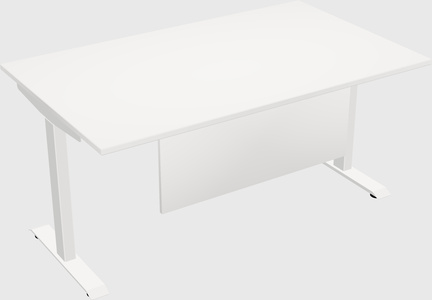 Single motor electric desk