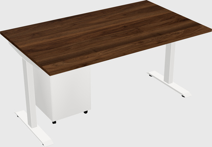 Single motor electric desk