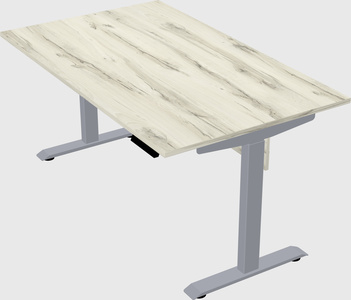 Single motor electric desk