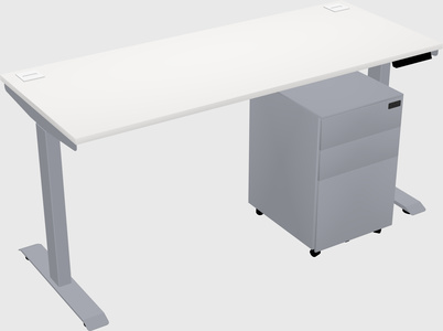 Single motor electric desk