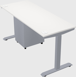 Single motor electric desk