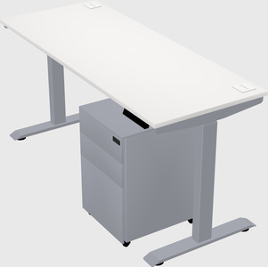 Single motor electric desk