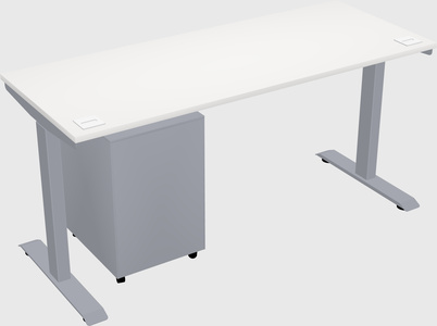 Single motor electric desk