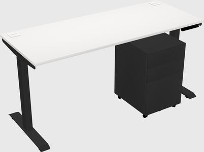Single motor electric desk