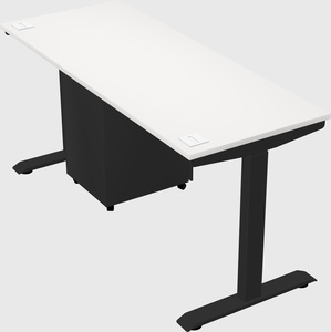 Single motor electric desk