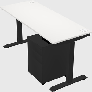 Single motor electric desk
