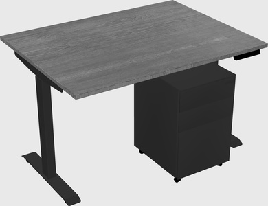 Single motor electric desk