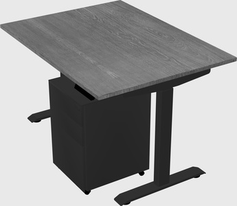 Single motor electric desk